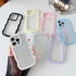 Caseative for iPhone 15 Pro Case, Cute Curly Wave Frame Shape Shockproof Soft Compatible with iPhone Case (Pink,iPhone 15 Pro)...