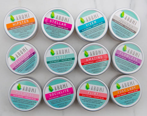 Aromi Hot Mess Solid Perfume | Fruity, Floral Fragrance, Vegan, Cruelty-free, Wax Scent, Travel, Funny Gift Idea, Grapefruit, Rose, Orchid Handmad...