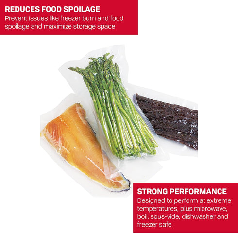 Nesco VS-07V Vacuum Sealer Bag Variety Pack, Bag/Roll Combo, Clear...