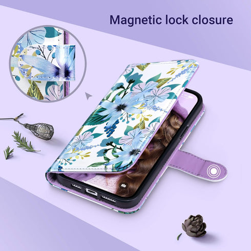ULAK Compatible with iPhone 15 Pro Max Wallet Case for Women with Credit Card Holders, Designed Flip PU Leather Kickstand Shockproof Protective Co...