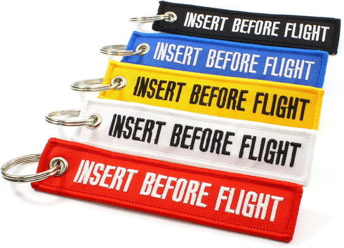 Insert Before Flight Key Chains - Multi Color - 5pcs...