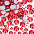 Dowarm 2650 Pieces Glass Flat Back Crystal Rhinestones Round Gems, 6 Sizes 1.5mm - 6.5mm, Flatback Crystals Loose Gemstones for Crafts Nail Face A...