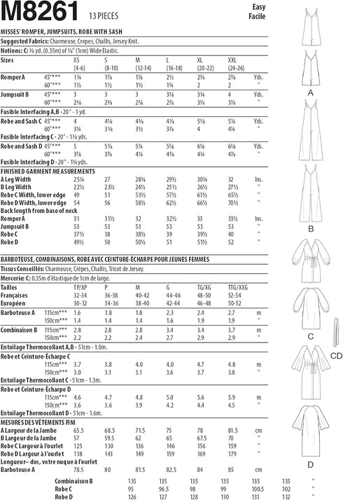 McCall's Misses Sleepwear Sewing Pattern Kit, Multicolor...