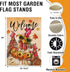 Welcome Fall Rooster Small Decorative Garden Flag, Autumn Farm Animal Sunflower Maple Leaves Yard Lawn Outside Decor, Farmhouse Rustic Burlap Outd...