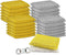 Gold and Silver Kitchen Sponge Scrubber Set - 24 Pack Heavy Duty Non-Scratch Metallic Scrubbers for Sink, Pot, Dish Washing Bundle | All-Purpose S...