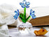QFkris Forget-Me-Not Crystal Flower Figurines, Crystal Blue Flowers Figurine Table Collectible Ornament Home Decoration Souvenir Gifts...