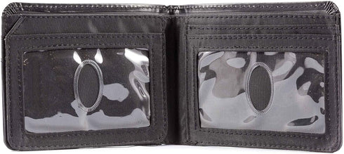 Big Skinny Men's L-Fold Passcase Leather Slim Wallet, Holds Up to 30 Cards...