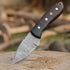 Handmade Damascus Steel Knife - Fixed blade Bush craft Hunting Knife, Survival & Camping Knives, with Rose Wood Handle Real leather Sheath, (HM1)...