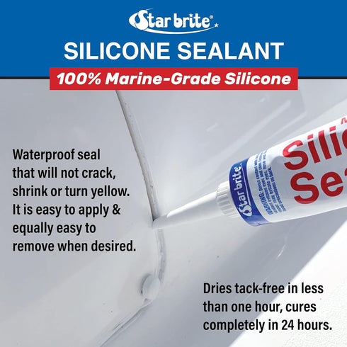 STAR BRITE Silicone Sealant Black 2.8 OZ. (082103)...