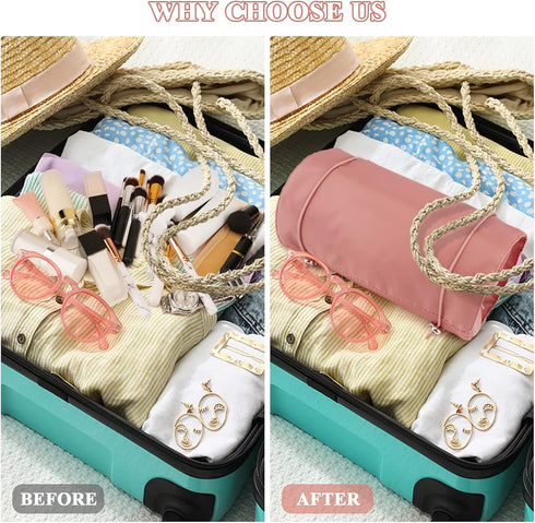 Detachable Cosmefic Bag, 4 IN 1 Removable Portable Toiletry Travel Hanging Makeup Bags Organizer,Bathroom Bag for Shower (Pink)...