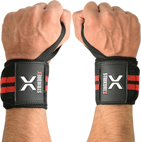Wrist Straps for Weightlifting with Support for Men & Women 18", Gym Lifting Flexible Fit & Stiff Wrist Straps Workout Equipment,Powerlifting Stre...