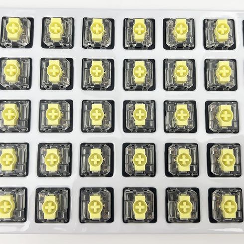 Gateron KS-33 Low Profile Banana Keyboard Switches,Tactile RGB LED 3-Pin 65gf Factory Pre-lubed for MX Mechanical Keyboard (Banana 10Pcs)...