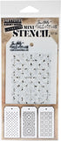 Stampers Anonymous THMST030 Tim Holtz Mini Layered Stencil 3/Pkg-Set #30...