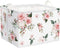 Clastyle Rectangle Rose Floral Baby Girl Gift Basket Outdoor Towel Storage Pool Toy Beach Blanket Basket Pink Flower Shelf Basket for Clothes Toy ...