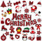 36 Pieces Christmas Magnets Merry Christmas Refrigerator Magnetic Santa Claus Fridge Magnet Stickers Happy Holiday Decoration for Car Mailbox Lock...