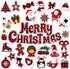 36 Pieces Christmas Magnets Merry Christmas Refrigerator Magnetic Santa Claus Fridge Magnet Stickers Happy Holiday Decoration for Car Mailbox Lock...