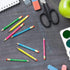 Tinlade 72 Pcs Inspirational Golf Pencils with Erasers for Kids Bulk 4 Colors Quotes Presharpened Neon Mini Pencils Motivational Pencils Half Penc...