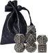 UDIXI Metal DND Dice 7PCS Polyhedral Dice Set D&D Metal MTG Dice Ancient Silver for RPG Dungeons and Dragons Role Playing Games...