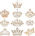 CHGCRAFT 9Pcs 9 Styles Crystal Rhinestone Crown Brooch Pin for Women Open Pave Crystal Wedding Brooch Scarf Pin Gift for Women Womens Mother Shirt...