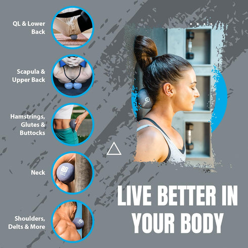Tune Up Fitness – Alpha Ball | Larger Sized Yoga Massage Therapy Ball | Deep Tissue Myofascial Release and Pain Relief for Upper & Lower Back, Sho...