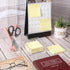 Acrylic Sticky Note Holder 3.94 x 3.94 Clear Acrylic Notepad Holder Acrylic Sticky Note Dispenser Sticky Notepad Holder for Desk Organizer Office ...