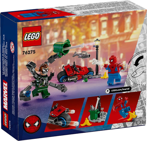 LEGO Marvel Motorcycle Chase: Spider-Man vs. Doc Ock, Celebrate Spider-Man Day with This Buildable Toy for Kids, 2 Marvel Minifigures, Super Hero ...