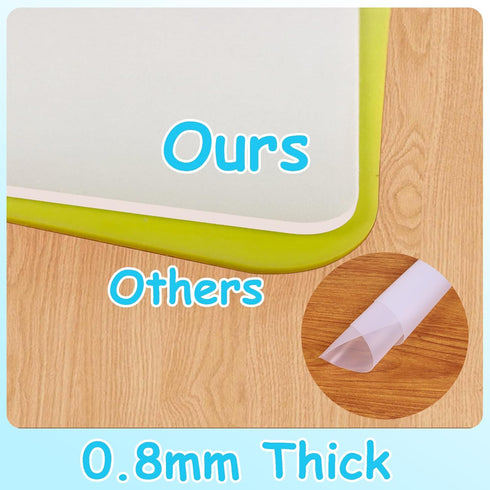 PABUSIOR Large Silicone Mat for Crafts, Heat Resistant, Non-Slip, 19.7×29.5In, Translucent Silicone Liner for Jewelry, Epoxy Resin, Glitter Slime,...