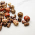 Fun-Weevz 500 PCS Wooden Beads for Jewelry Making Adults, Painted Assorted African, Macrame Supplies, Craft Wood for Bracelets & Necklace, Large &...