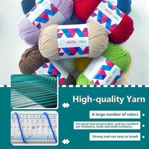 Crochet Yarn, 3PCS 50g/1.76OZ 142yd Acrylic Yarn for Crocheting and Knitting DIY Amigurumi Yarn(Dark Blue)......