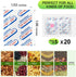 SYMYNELEC 400cc Oxygen Absorbers for Food Storage, 100 Count (20x Packs of 5), O2 Absorber for Long Term Food Storage & Survival Vacuum Mylar Bags...