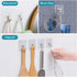Wall Hooks 33lb(MAX) Heavy Duty Self Adhesive Hooks 10 Pack,Waterproof and Oilproof,Transparent Seamless Hooks Strong,Suitable for Bathroom Kitche...