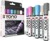 Marabu YONO Pastel Paint Markers - 6 Acrylic Paint Markers for Metal, Stone, Wood, Canvas, Glass, Ceramic, Plastic, Leather - Paint Pens for Rocks...