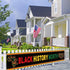 Nepnuser Black History Month Fence Banner Afro African American National Holiday Party Decorations Large Home Garden Yard Hanging Sign-1.6 * 8.2ft...