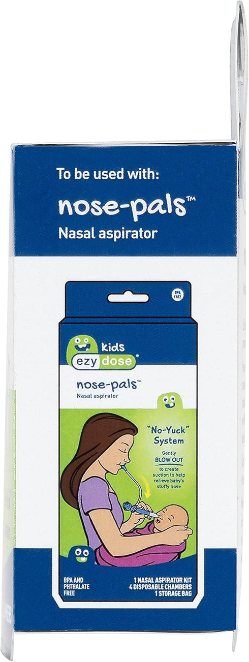 Ezy Dose Kids Nasal Aspirator Storage Refills, Sinus Relief and Mucus Sucker for Baby and Toddler, Nose-Pals, Convenient and Easy to Use, Disposab...