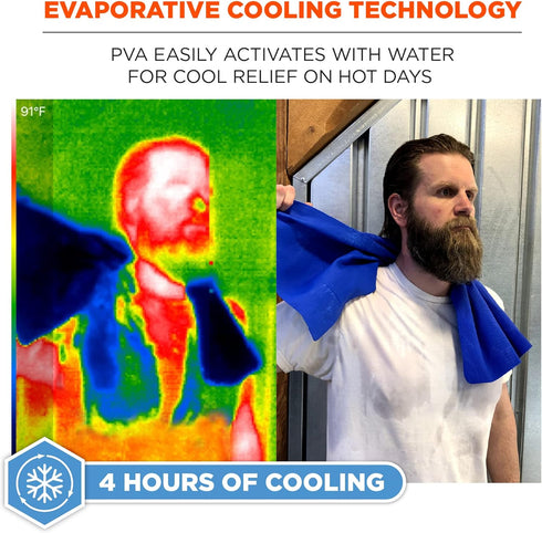 Ergodyne Chill Its 6602 Cooling Towel, Long Lasting Cooling Relief,Lime 29.50" x 0.50"...
