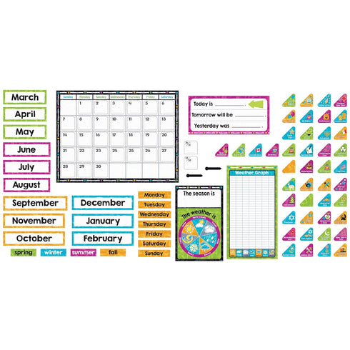 Color Harmony Calendar Bulletin Board Set...