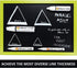 Drawing White Chalk Markers 4 Pack - Reversible Fine and Jumbo Tips 16mm - 10mm - 6mm - 3mm - Chalkboard Pens for Bistro Glass Windows, Office Sch...
