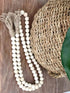 PINSUKO Natural Wood Bead Garland Set with Tassels, Farmhouse Beads, 57 Inches...