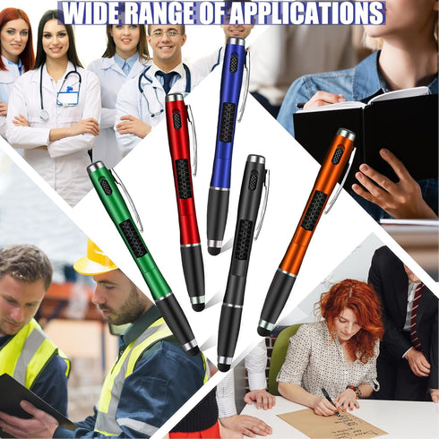 5 Pcs Stylus Pens with Light Tip 3-in-1 Multi-Function Capacitive Pen with LED Flashlight for Homes Offices Schools Writing in The Dark (5)...