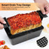 4 Pack Meatloaf Pan with Drain Tray, Nonstick Meat Loaf Pan with Drip Tray, 9x5 Inch Meat Loaf Pan with Insert Easy Removal Perforated, Bakeware P...