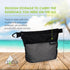 Rolling Nomad 10.2x7.6x0.4 Medium Black Mesh Zipper Bag, Waterproof Travel Pouch, Pouch with Clip for Toiletries, Cosmetics, Accessories, Storage...