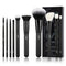 Jessup Makeup Brush Set 10pcs Black Make up Brushes Set Professional with Natural Synthetic Hair for Foundation Blending Blush Concealer Eyeshadow...
