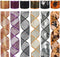 MEEDEE Halloween Ribbon - 6 Rolls, 36 Yards, Wired, Purple, Orange, Black, Skull Pattern...