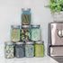 Cornucopia Brands 16oz PLASTIC Mason Jars (8-Pack, Blue w/Silver Metal Lids); PET BPA-Free Mason Jars w/One Piece Lids, 2-Cup/Pint Capacity...