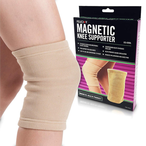 Daiwa Felicity Knee Compression Sleeve for Pain Provides Uniform Support to The Entire Knee – Magnetic Brace for Arthritis, Joint Pain, and Injury...