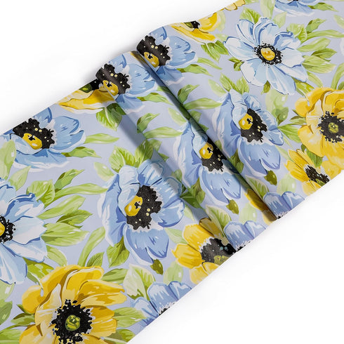 5445 Floral Peel and Stick Wallpaper 17.7" x 9.8ft Daisy Flower Contact Paper Self Adhesive Removable Furniture Vinyl Decorative Film for Home Dec...