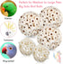 12 Pcs Bird Shreddable Toy 6 Natural Parrot Sola Balls Rattan Foraging Toys Chewing Accessories for Budgie Parakeet Cockatiel Orbs Crafts DIY Vase...