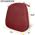 Chair Cushion with Ties for Dining Chairs Memory Foam Thick Kitchen Chair Pad 17" x 16.5" x 2"with Machine Washable Cover Seat with Zipper Indoor ...