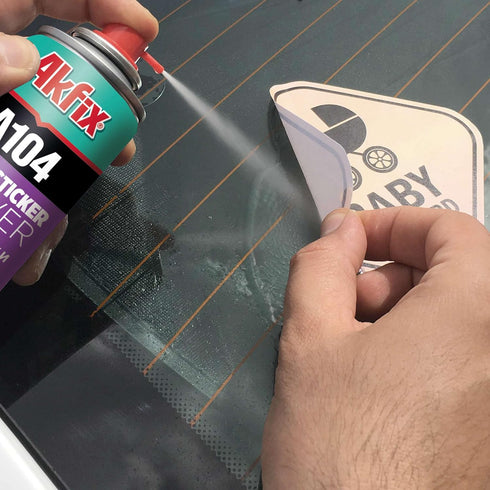 Akfix A104 Sticker Remover Spray - Cleaning Labels on Wood, Glass & Plastic - Safe Decal Remover for Tape, Residue, Gum and Stain Marker, Glue Era...