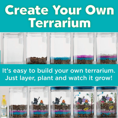 Creativity for Kids Grow 'N Glow Terrarium Kit for Kids - Educational Science Kits Ages 6-8+, Kids Gifts for Boys and Girls, Craft and STEM Projec...